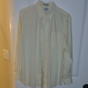 L.L. Bean Men's Cream Dress Shirt